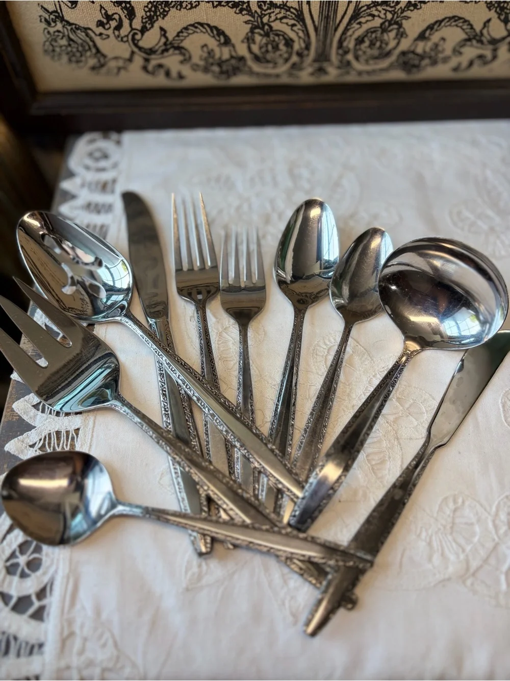 IS Fascination decorator stainless flatware place setting replacement flatware